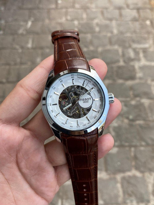 TISSOT 1853 AUTOMATIC PRIMIUM QUILTY LEATHER WATCH