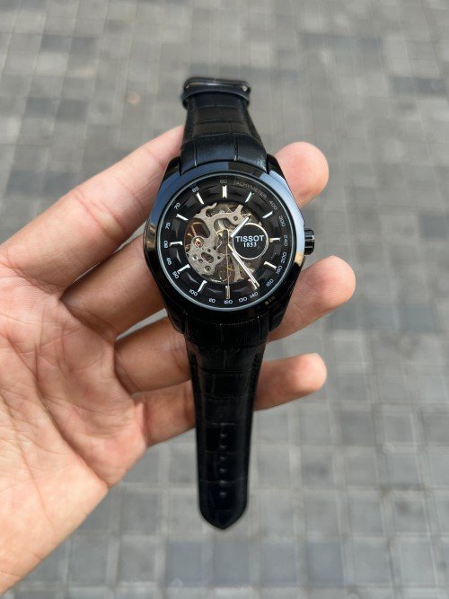 TISSOT 1853 AUTOMATIC PRIMIUM QUILTY LEATHER WATCH