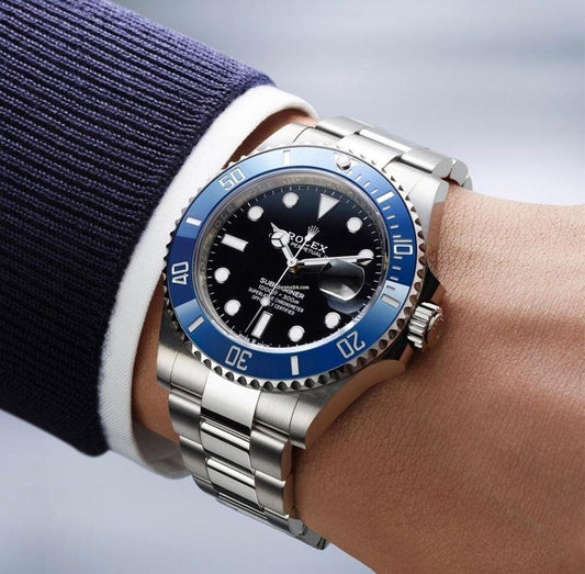 Rolex Submarine blue and a black dial date