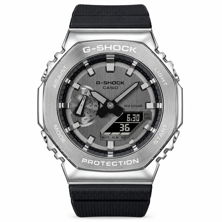G-shock Gm 2100 Stainless Steel Black Strap Watch