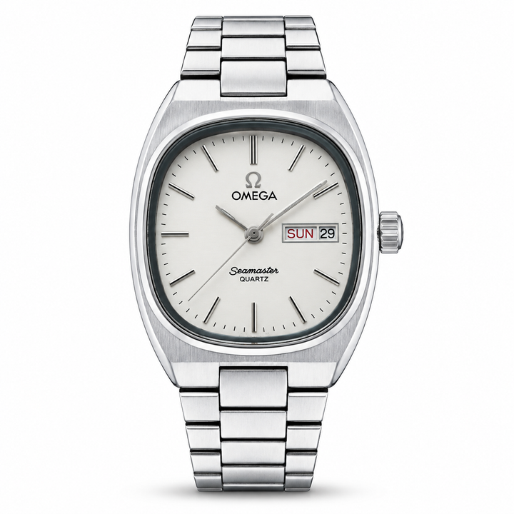 Omega Speedmaster Slim Silver White Metal Watch