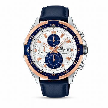 Edifice Blue Leather Watch