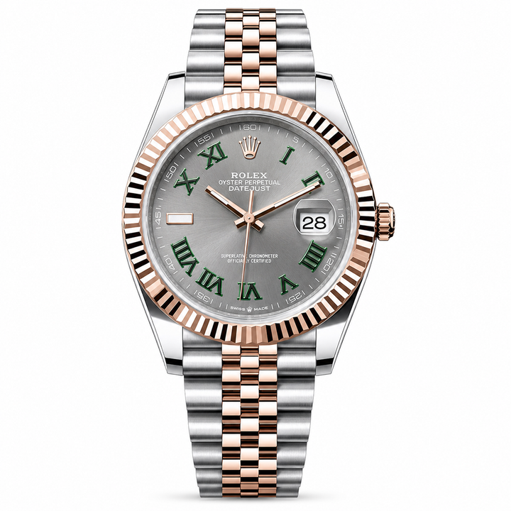 Rolex Datejust Dualtone Grey Dial Metal Watch