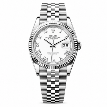 Rolex Date just 36 white dial