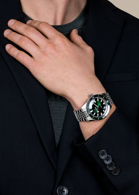 Rado Captain Cook Silver Green Metal