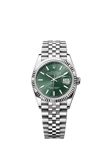 Rolex Date just 36 green dial
