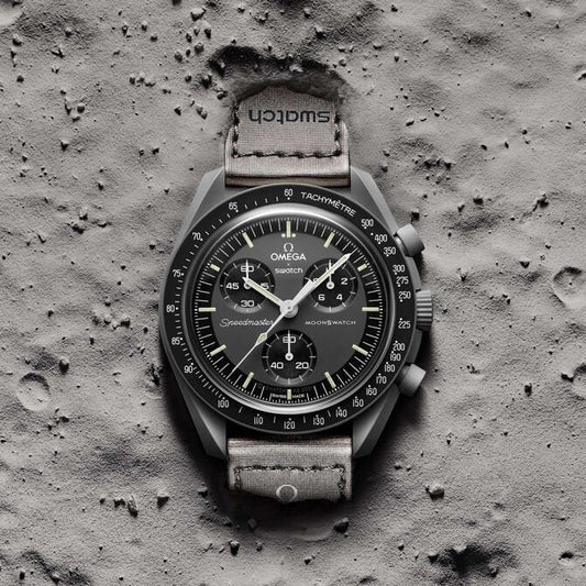 Swatch X Omega Bioceramic Moonswatch Mission To The Moon Mercury With Kit