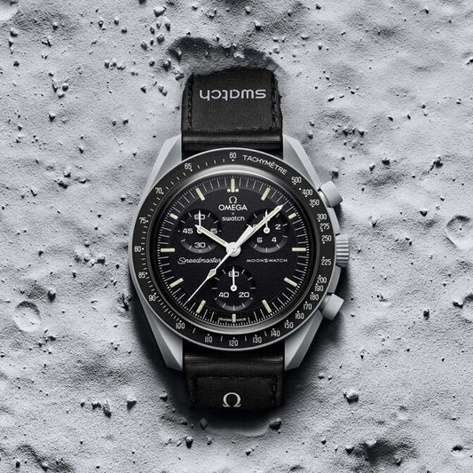 Swatch X Omega Bioceramic Moonswatch Mission To The Moon Black With Kit