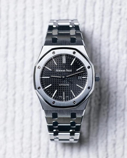 Audemars Piguet AP Royal Oak Silver Black Metal